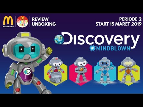 4K Discovery #Mindblown Happy Meal Toy #2 Prism Bot January 2020 Unpacking  and Review! 