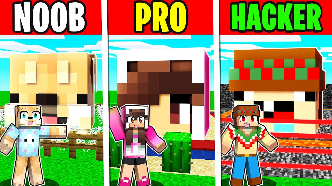 ¡CASA NOOB de PINKY CHAN vs CASA PRO de SILVIOGAMER en MINECRAFT! 😂🏠