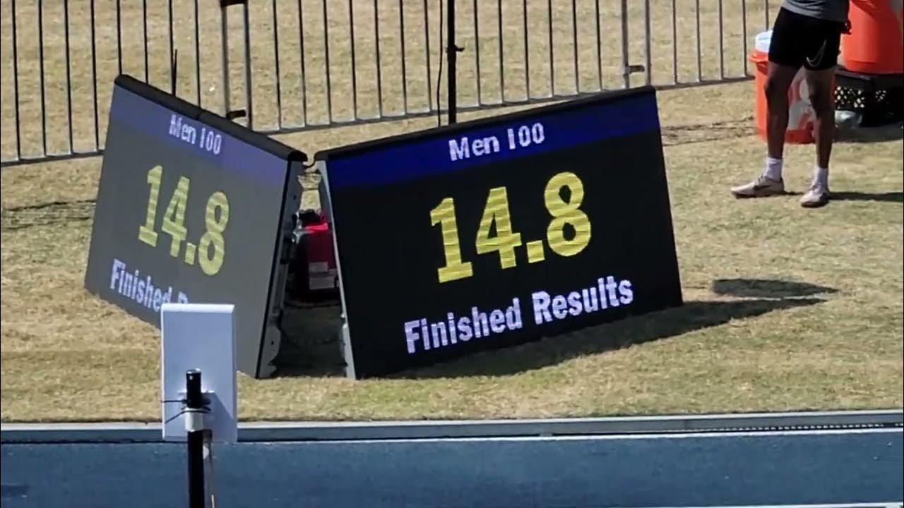 Steve Scott Invitational 2023 Mens 100m heat 2 YouTube