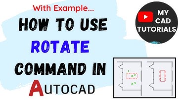 Rotate command in AutoCAD 2025 | How to rotate object in AutoCAD | Complete guide 2024