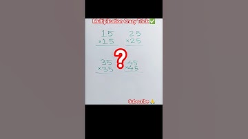 Multiplication short trick #maths #tricks #shorts