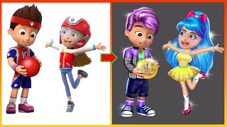 Paw Patrol Ryder & Katie Glow Up Inside Out 2024 Fear, Joy - Inside Out 2 Transformation