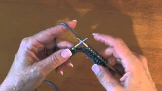 How to Knit Strung Beads #2  4-01-13