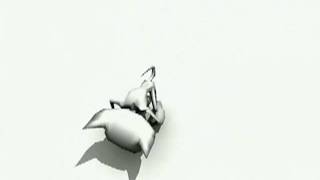 3d character mesh deformation test in Autodesk Max.
