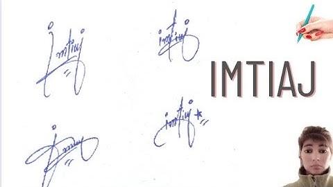 imtiaj name style#name signature with arooj