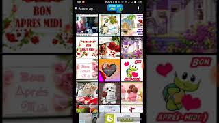 MESSAGES d'application: Bonjour, Bonsoir, Bonsoir, Amour, Fleurs. screenshot 5