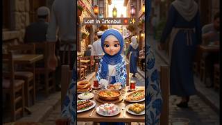 Lost in Istanbul 🏮✨️ #shorts #turkey #istanbul #travel #turkishfood #cinematic #aesthetic #animation