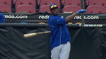 CHC@CIN: Soler gets set for Major League debut