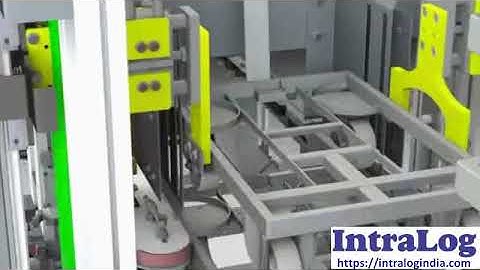 Upwards-Downwards Stacker DeStacker Unloading Trolleys On Conveyors