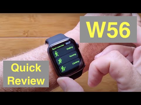 WOGATA W56 1.75” HD Screen IP68 Waterproof Apple Watch Shaped BT Calling Smartwatch: Quick Overview