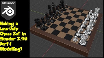 Making a low-poly Chess Set in Blender 2.90 Part-1, Modelling
