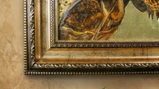 オーダーメイド】黄金に輝くニホンイシガメ。生命の尊厳を描き出す油彩