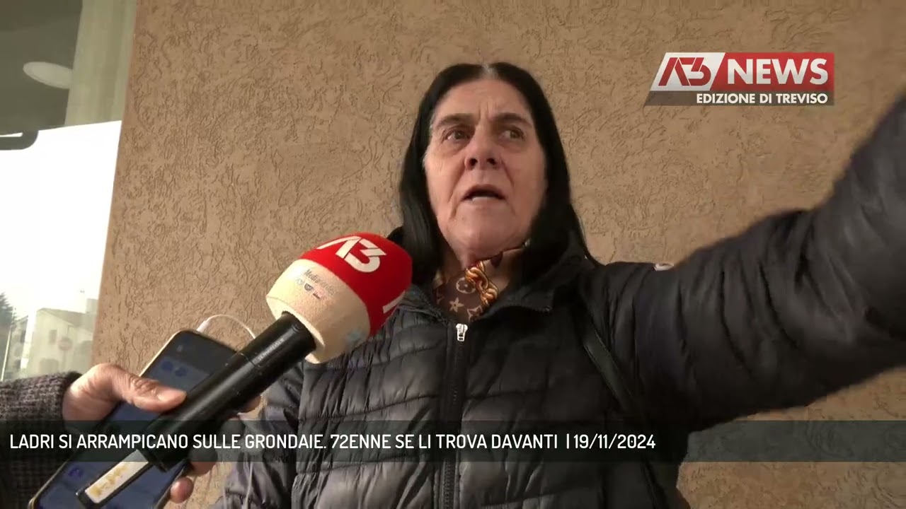 LADRI SI ARRAMPICANO SULLE GRONDAIE. 72ENNE SE LI TROVA DAVANTI  | 19/11/2024