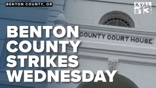 Benton County Works Strike on Wednesday