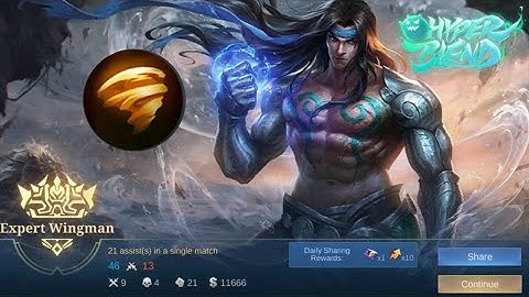 [EXCLUSIVE] BADANG VALE 2ND Skill OP with EXPERT WINGMAN | HYPER BLEND | MLBB