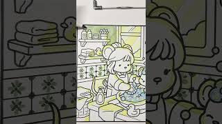 Coloring a Bathtime Page 🫧 | Color With Me #cozycoloring