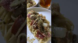 Spaghetti Carbonara #viral #food #foodie #dinner #cooking #foodies #fyp #short #shorts #cooking