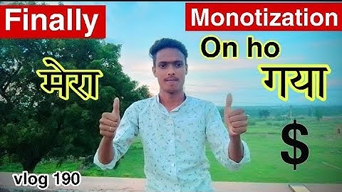 Finally mera channel Monetize💸 ho gya🙏 #Vlog 190 #Monetize special@souravjvlogs