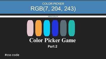 Color Picker Game Project Part 2: CSS Styling Using Visual Studio Code | JavaScript for Beginners