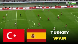 TURKEY vs SPAIN 🔴 World Cup Qualification | Match simulation efootball pes21 video game screenshot 4