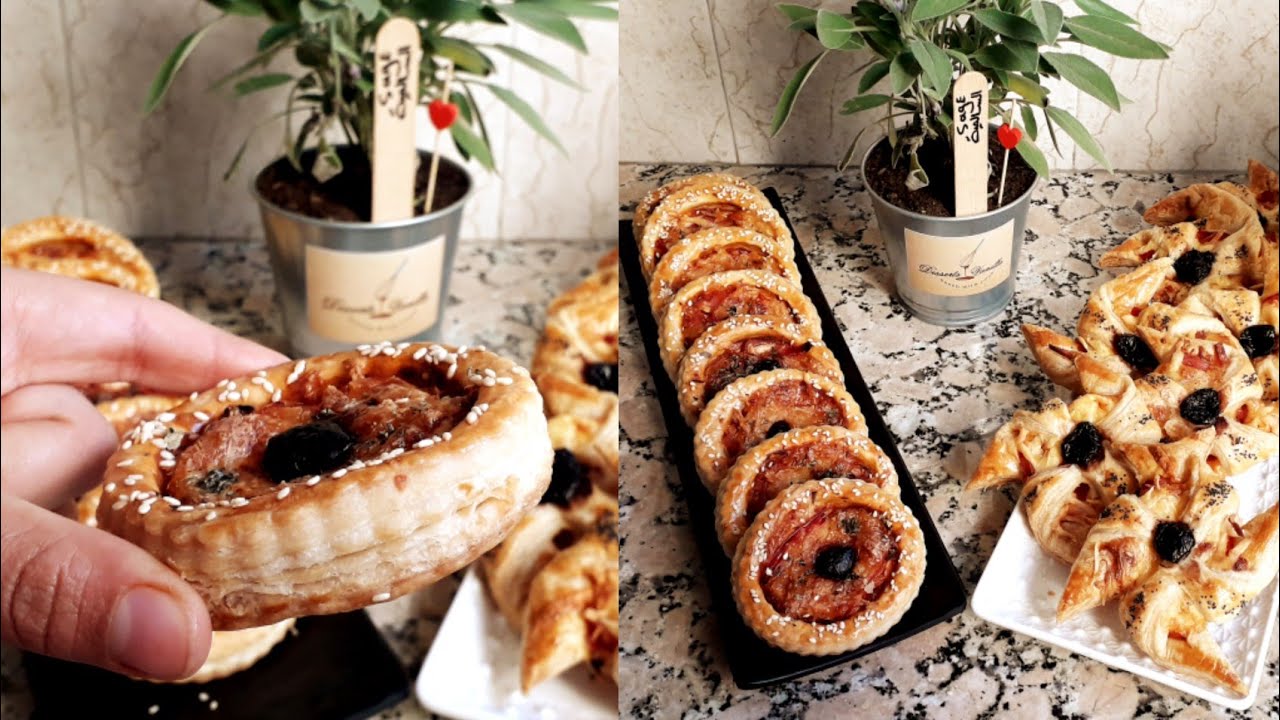 مملحات رمضان ج.1 : ميني بيتزا بعجينة هشة بلا تخمار بلا دليك 🍕 مع حشوة لذيذة جداً