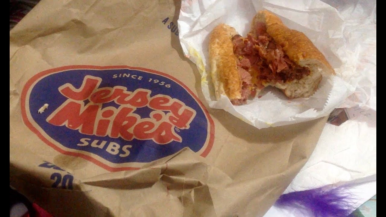 Let's do Lunch Jersey Mikes Pastrami Sub Sandwich, Ramble, sad about