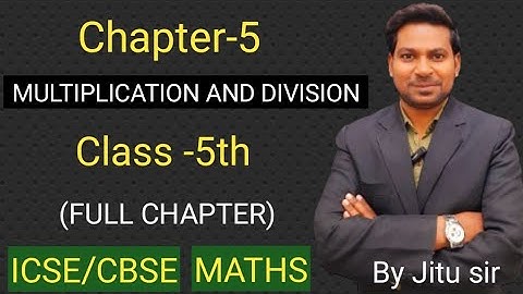 Maths/ICSE/Class 5th/chapter-4/MULTIPLICATION AND DIVISION by RS LEARNING #maths #icse #cbse