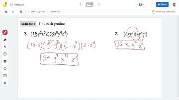 Lesson 5.1 Multiplying Polynomial Expressions by Monomials