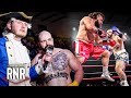 Fighter gets rough n rowdy tattoo then tats opponents face in the ring