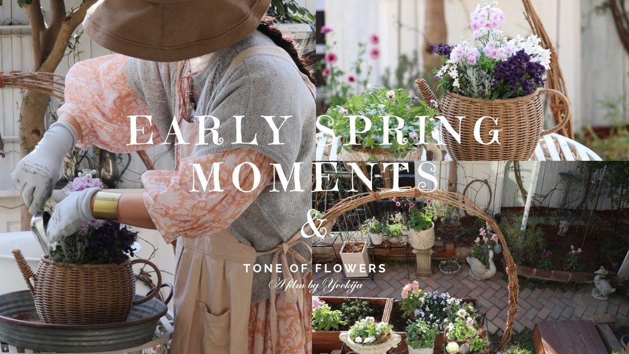 Ранний весенний садоводство | Весенний контейнер в стиле букета | Садовый совет🌸