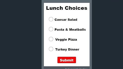 Radio Buttons in App Lab
