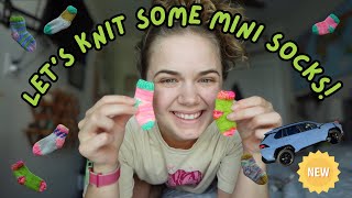 These mini knit socks will be your new addiction.... also, I bought a car??