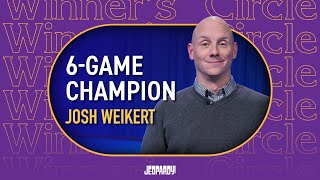 Josh Weikerts Jeopardy Journey  Winners Circle  Jeopardy