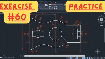 AutoCAD 2D Drawing Step By Step Practice for Beginners #60