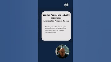 Copilot, Azure, and Industry Workloads  Microsoft’s Product Focus
