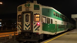 (Old Cab Car) GO 1038 - 611 With 254 Pulling Into & Departing Bronte