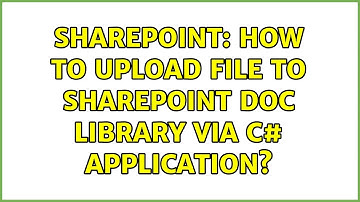 Sharepoint: How to upload file to sharepoint doc library via c# application? (4 Solutions!!)