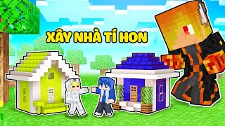 TÔ GÀ THỬ THÁCH 24H XÂY NHÀ AN TOÀN SIÊU TÍ HON TRONG MINECRAFT*TÔ GÀ NHÀ TÍ HON