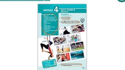 Excel 8th grade  Module 4  Sport, Health and Exercise