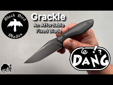 Review/impressions of the Black Bird Blades Grackle fixed blade with cost effective Nitro-V steel!
