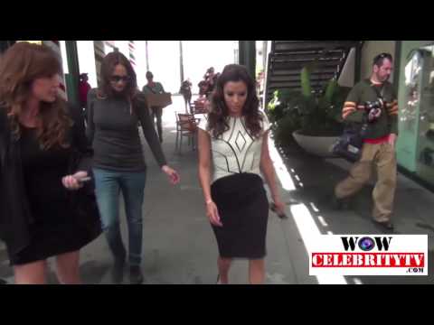 Eva Longoria swarmed