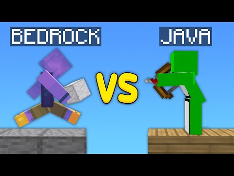 Minecraft Bedrock VS Java Skywars