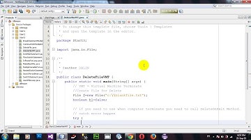 Delete file or directory when virtual machine terminates in Java Netbeans