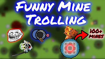 Trapping PKP Peching with 100x mines and kill teamers with it! ΙΙ Mine Trolling Troll ΙΙ surviv.io