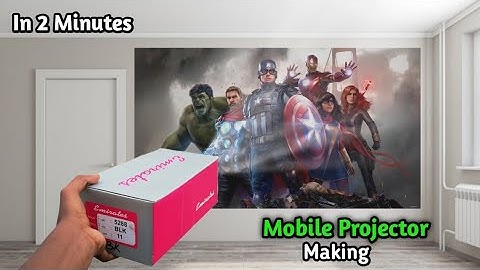 How to make Mobile Projector at Home |  Mobile Projector Making | Diy Projector | The Mj