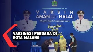 Vaksinasi Perdana di Kota Malang, Diikuti Forkopimda, Penyandang Disabilitas, Hingga Influencer