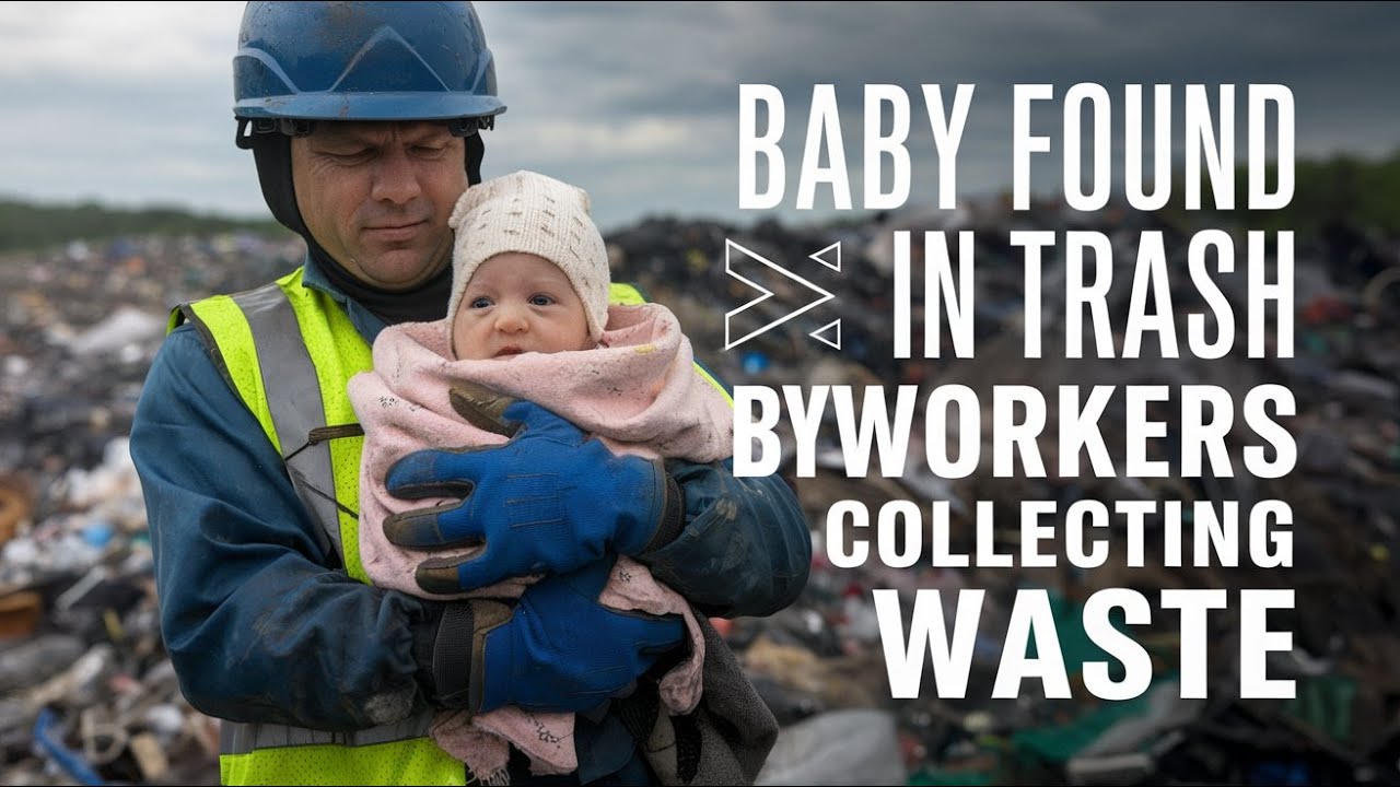 Newborn baby found in trash by workers collecting waste - YouTube