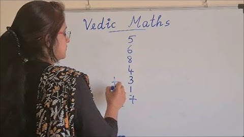 Vedic Maths for Beginners || Tutorial 6 || Addition of List of numbers (Single Digit)