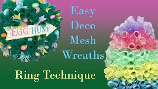 Deco Mesh Wreaths - Using the Ring Method