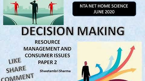 Decision Making - Resources Management by Shwetambri Sharma